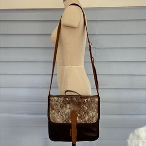Leather Cowhide Crossbody Bag